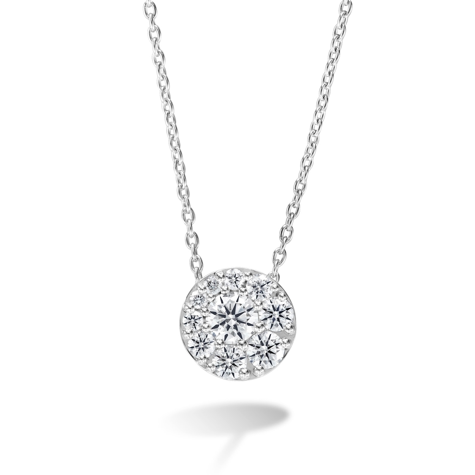 Hearts On Fire 18K White Gold Tessa 0.23cttw Diamond Circle Pendant