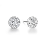 Hearts On Fire 18K White Gold Tessa 0.97cttw Diamond Circle Earrings