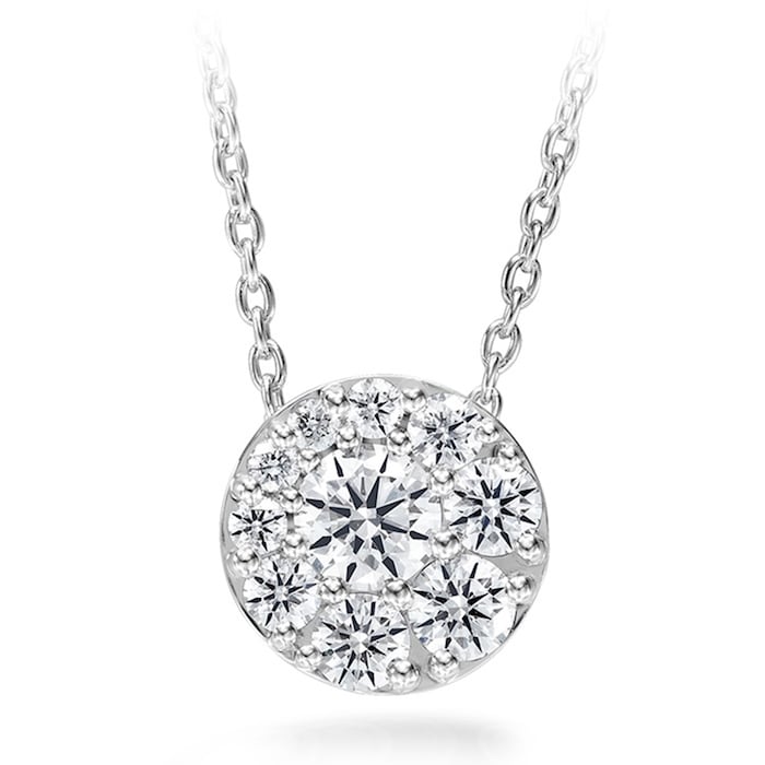 Hearts On Fire 18K White Gold Tessa 0.97cttw Diamond Circle Pendant