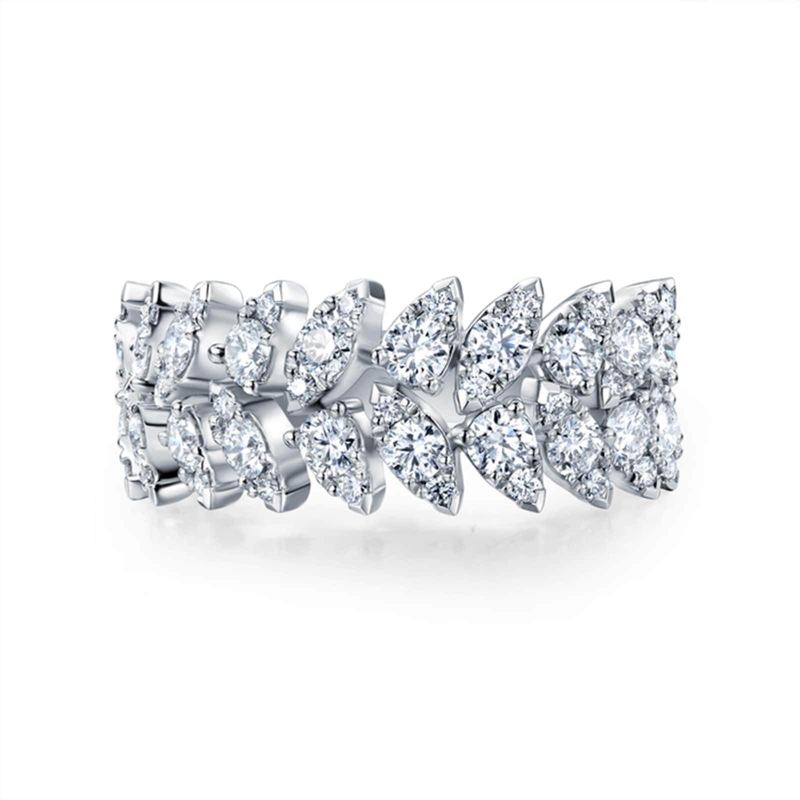 Hearts On Fire 18K White Gold Aerial Double Dewdrop 1.53cttw Diamond Ring Hearts On Fire 18K White Gold Aerial Double Dewdrop 1.53cttw Diamond Ring