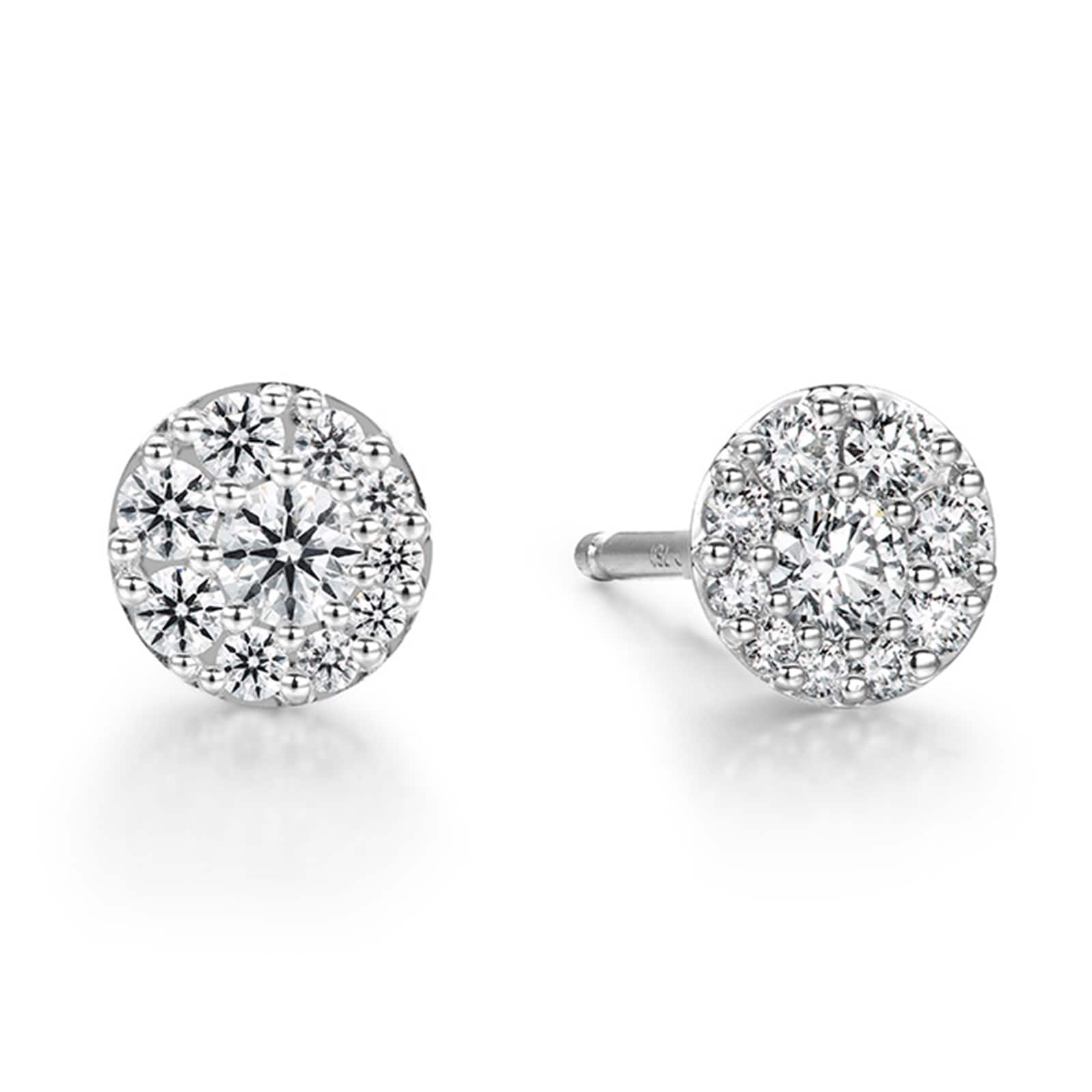Hearts On Fire 18K White Gold Tessa 1.99cttw Diamond Circle Earrings Hearts On Fire 18K White Gold Tessa 1.99cttw Diamond Circle Earrings