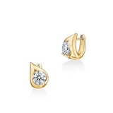 Hearts On Fire 18K Yellow Gold LU 1.00cttw Diamond Droplet Huggie Earrings