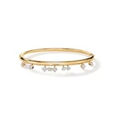 Hearts On Fire 18K Yellow Gold Barre 1.00cttw Floating Diamond Bangle