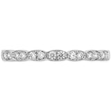 Hearts on Fire 18K White Gold Lorelei 0.18cttw Diamond Band Ring - Ring Size 6.5