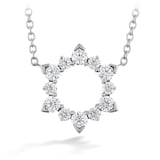 Hearts On Fire 18K White Gold Aerial Eclipse 0.45cttw Diamond Pendant