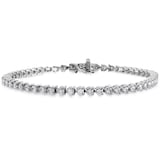 Hearts On Fire 18K White Gold Temptation Three Prong 4.50cttw Diamond Bracelet