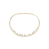 Hearts On Fire 18K Yellow Gold Barre Floating Diamond Choker Necklace