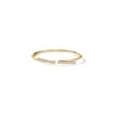Hearts on Fire 18K Yellow Gold Inside Out 0.50cttw Diamond Flexi Flip Bangle - Size Medium
