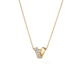 Hearts on Fire 18K Yellow Gold Inside Out 0.40cttw Diamond Pendant Necklace