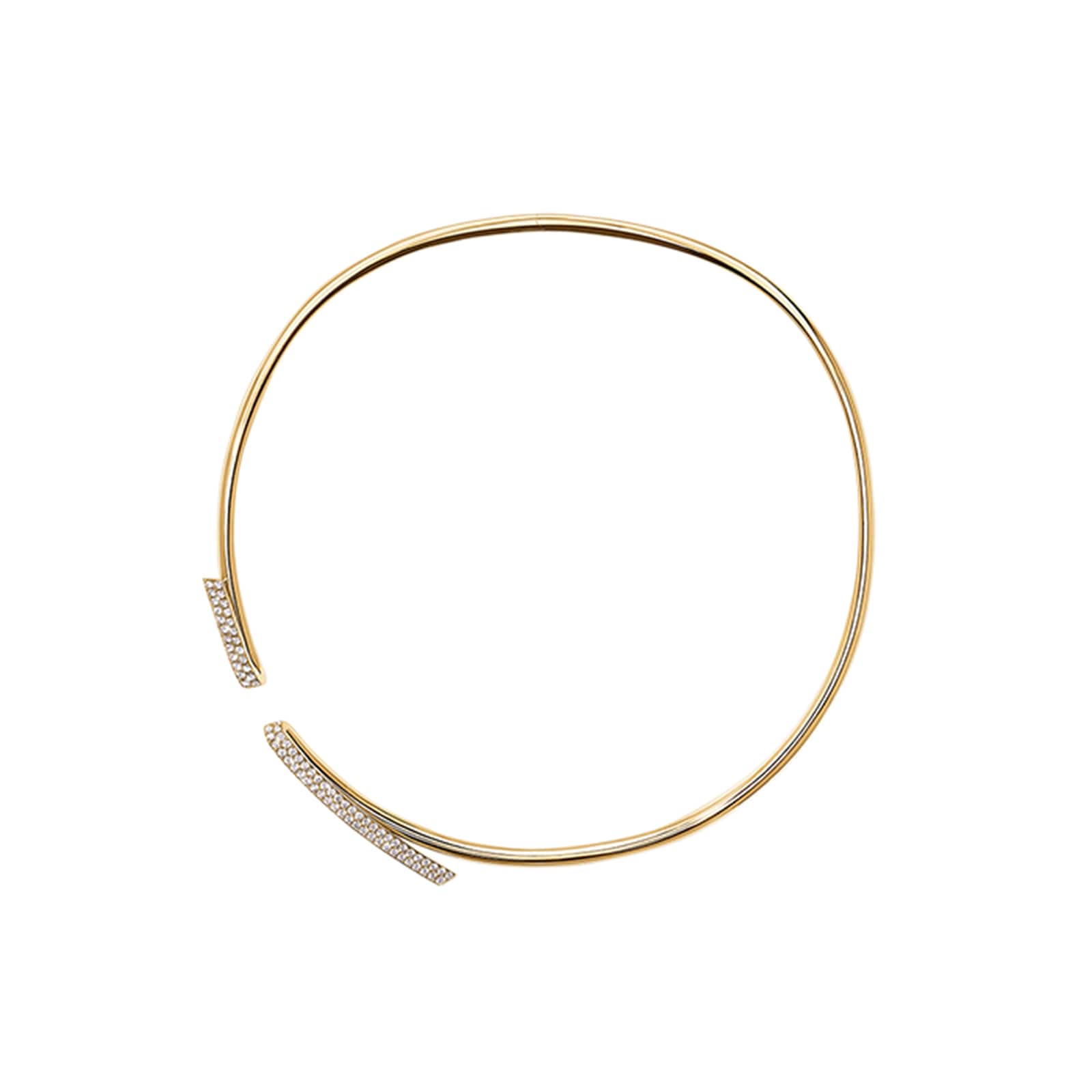 Hearts On Fire 18K Yellow Gold Inside/Out Diamond Flip Choker Necklace Hearts On Fire 18K Yellow Gold Inside/Out Diamond Flip Choker Necklace