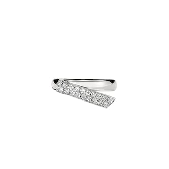 Hearts On Fire 18K White Gold Inside/Out Diamond Flip Ring - Size 6.5