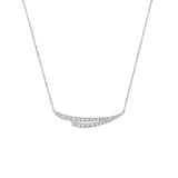 Hearts on Fire 18K White Gold Vela 0.40cttw Diamond 2 Row Necklace