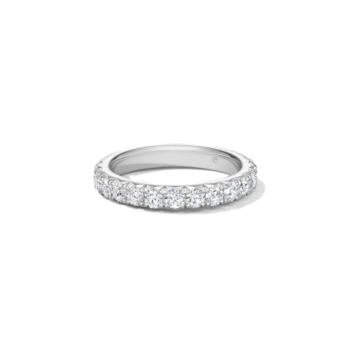 Hearts on Fire Platinum Vela French Cut Pave 1.00cttw Diamond Band Ring - Ring Size 6.5