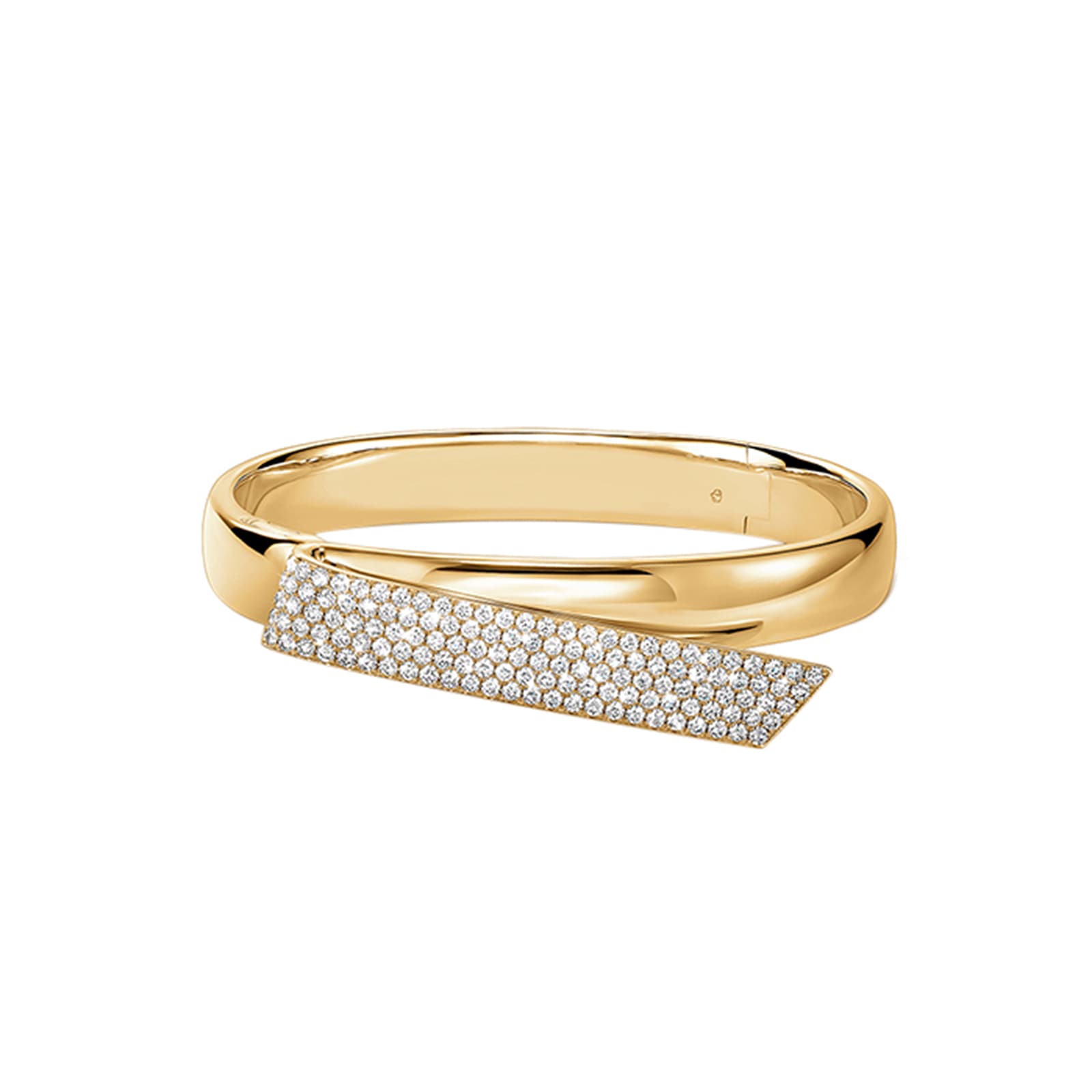 Hearts On Fire 18K Yellow Gold Inside/Out Diamond Flip Bangle