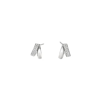 Hearts On Fire 18K White Gold Inside/Out Diamond Flip Earrings