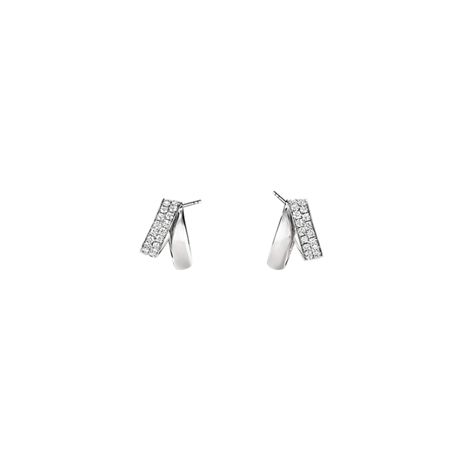 Hearts On Fire 18K White Gold Inside/Out Diamond Flip Earrings