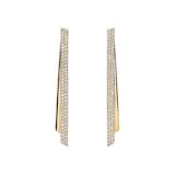 Hearts On Fire 18K Yellow Gold Inside/Out Diamond Stiletto Flip Drop Earrings