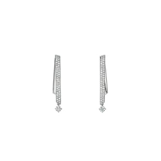 Hearts On Fire 18K White Gold Inside/Out Diamond Stiletto Flip Petite Drop Earrings