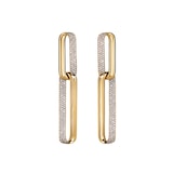 Hearts On Fire 18K Yellow Gold Inside/Out Diamond Link Drop Earrings