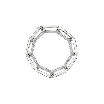 Hearts On Fire 18K White Gold Inside/Out Diamond Link Bracelet