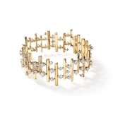 Hearts On Fire 18K Yellow Gold Barre Multi Row Diamond Bracelet