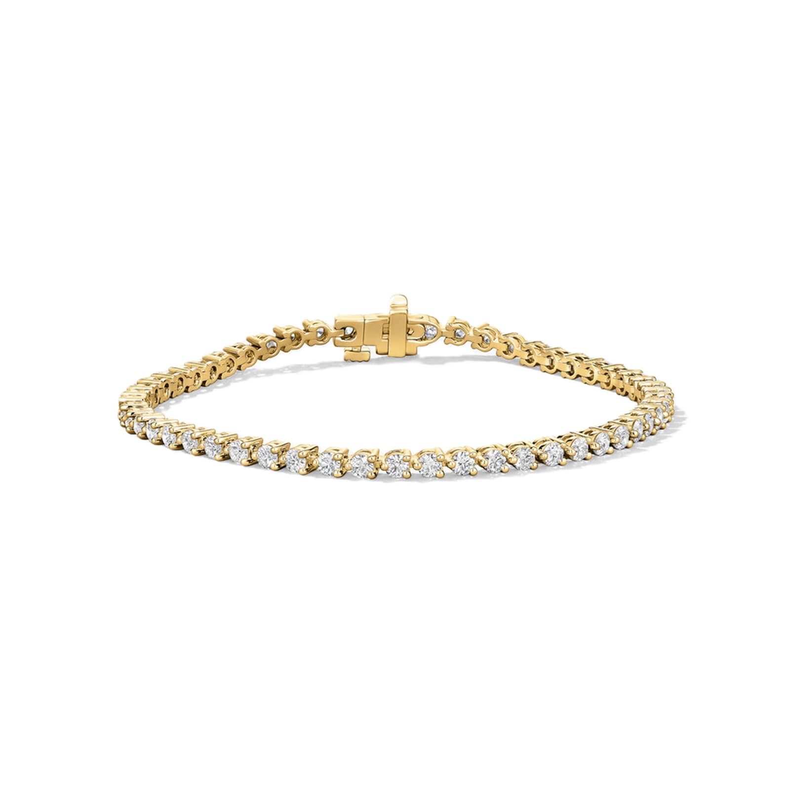 Hearts on Fire 18K Yellow Gold Temptation 3.30cttw Diamond Bracelet