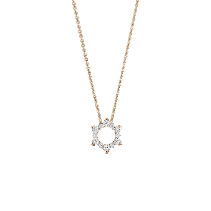 Hearts on Fire 18K White Gold Aerial 0.55cttw Diamond Starburst Pendant Necklace