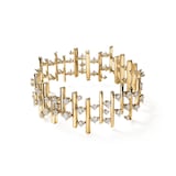 Hearts on Fire 18K Yellow Gold Barre Mutli Row 5.80cttw Diamond Bracelet