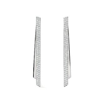 Hearts on Fire 18K White Gold Inside Out 0.70cttw Diamond Stiletto Flip Drop Earrings