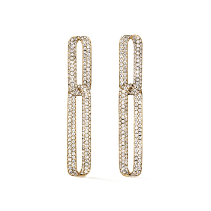Hearts on Fire 18K Yellow Gold Inside Out 4.75cttw Diamond Drop Earrings