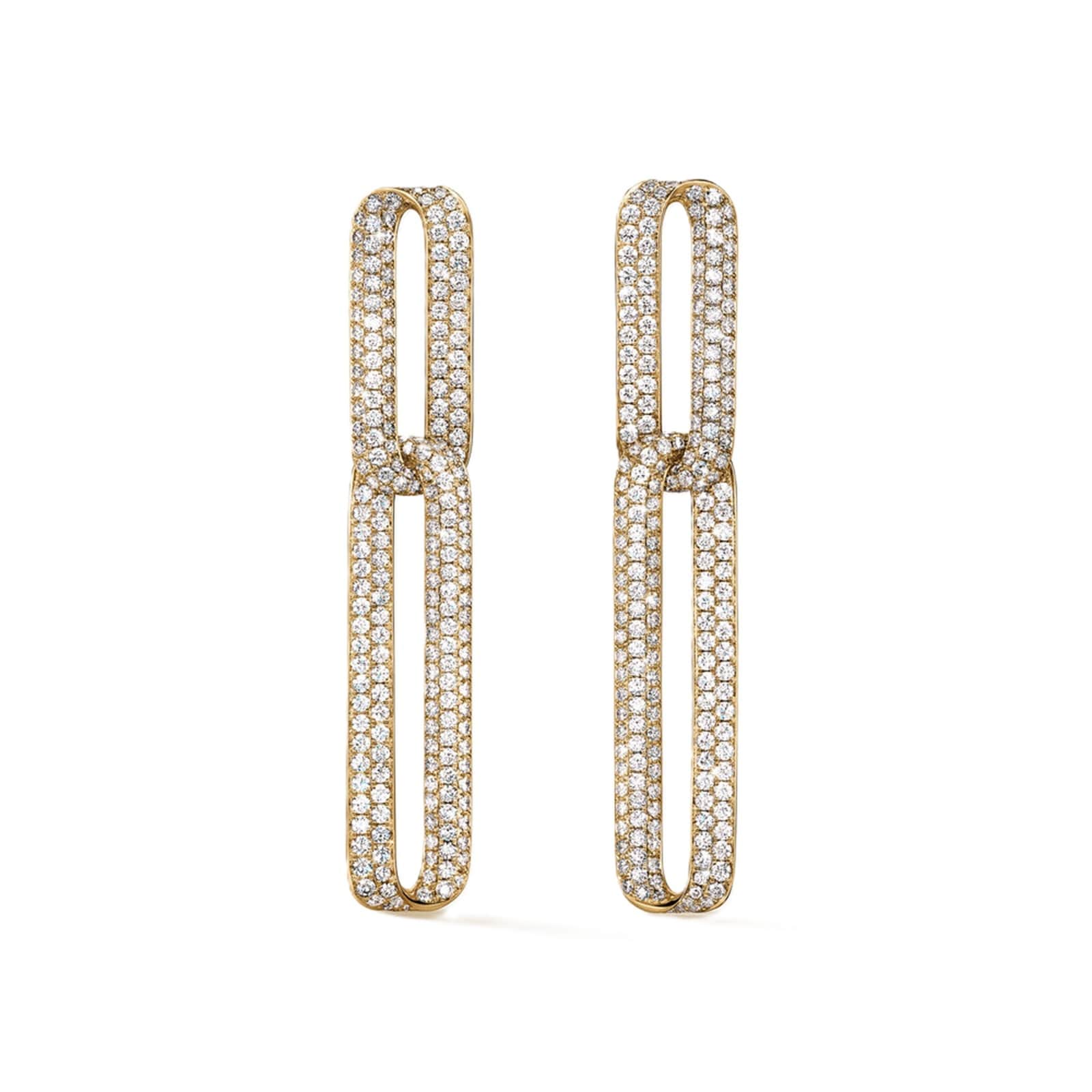 Hearts on Fire 18K Yellow Gold Inside Out 4.75cttw Diamond Drop Earrings