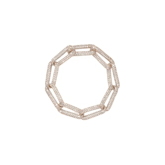 Hearts on Fire 18K Yellow Gold Inside Out 9.10cttw Diamond Link Bracelet