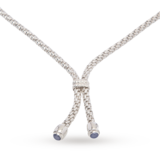 FOPE Silvereyes Sapphire Tassel Necklace