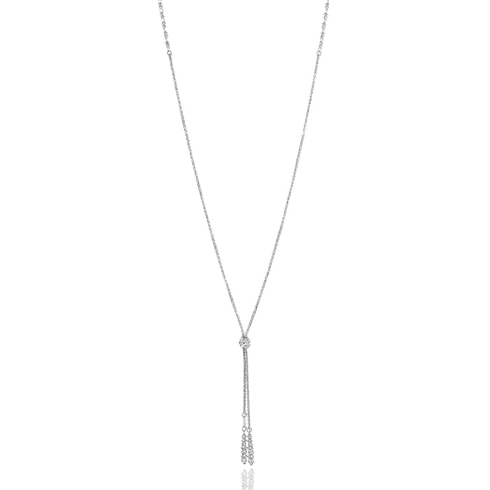 Platinum Born Moonrise 'Y' Necklace
