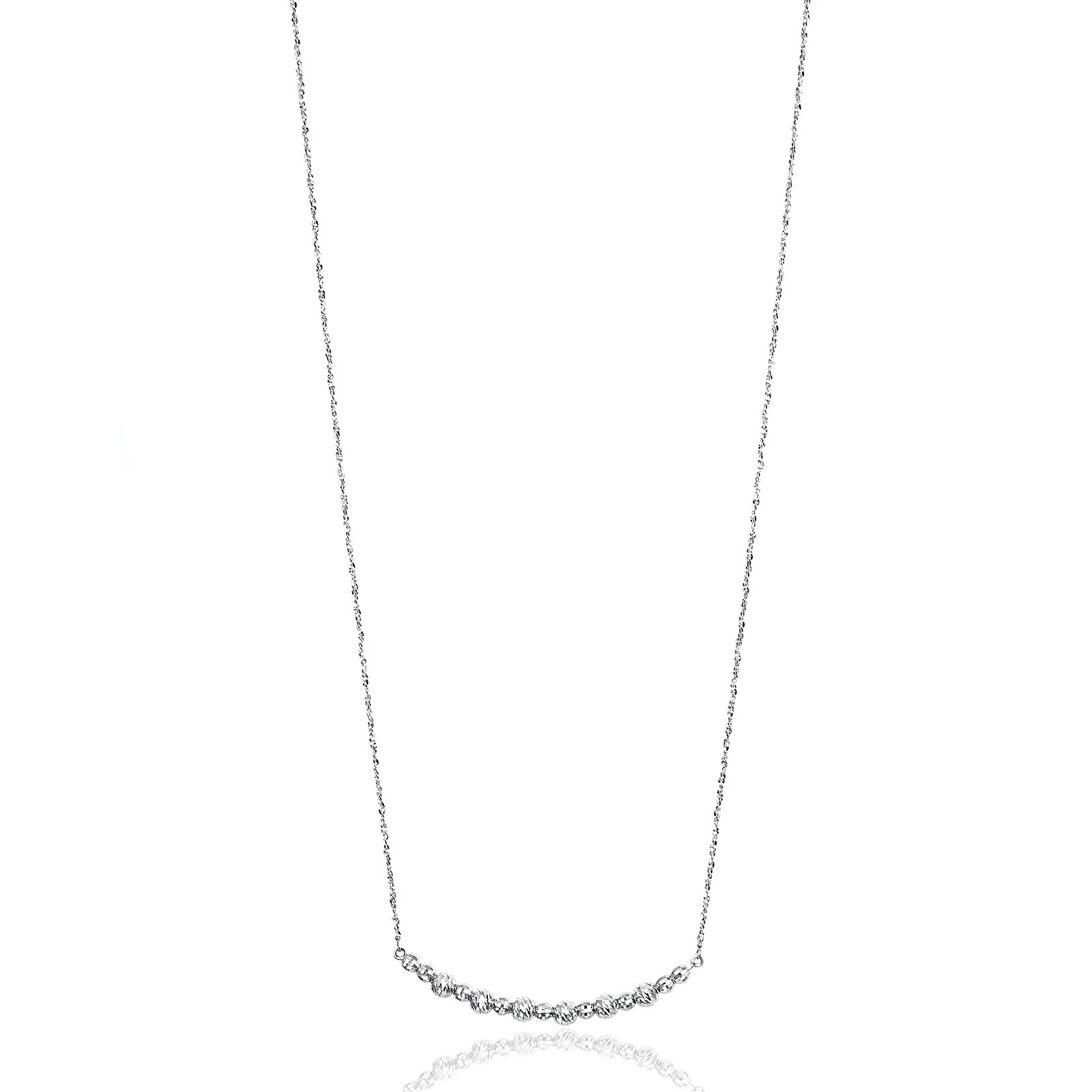Platinum Born Lisette Smile Necklace