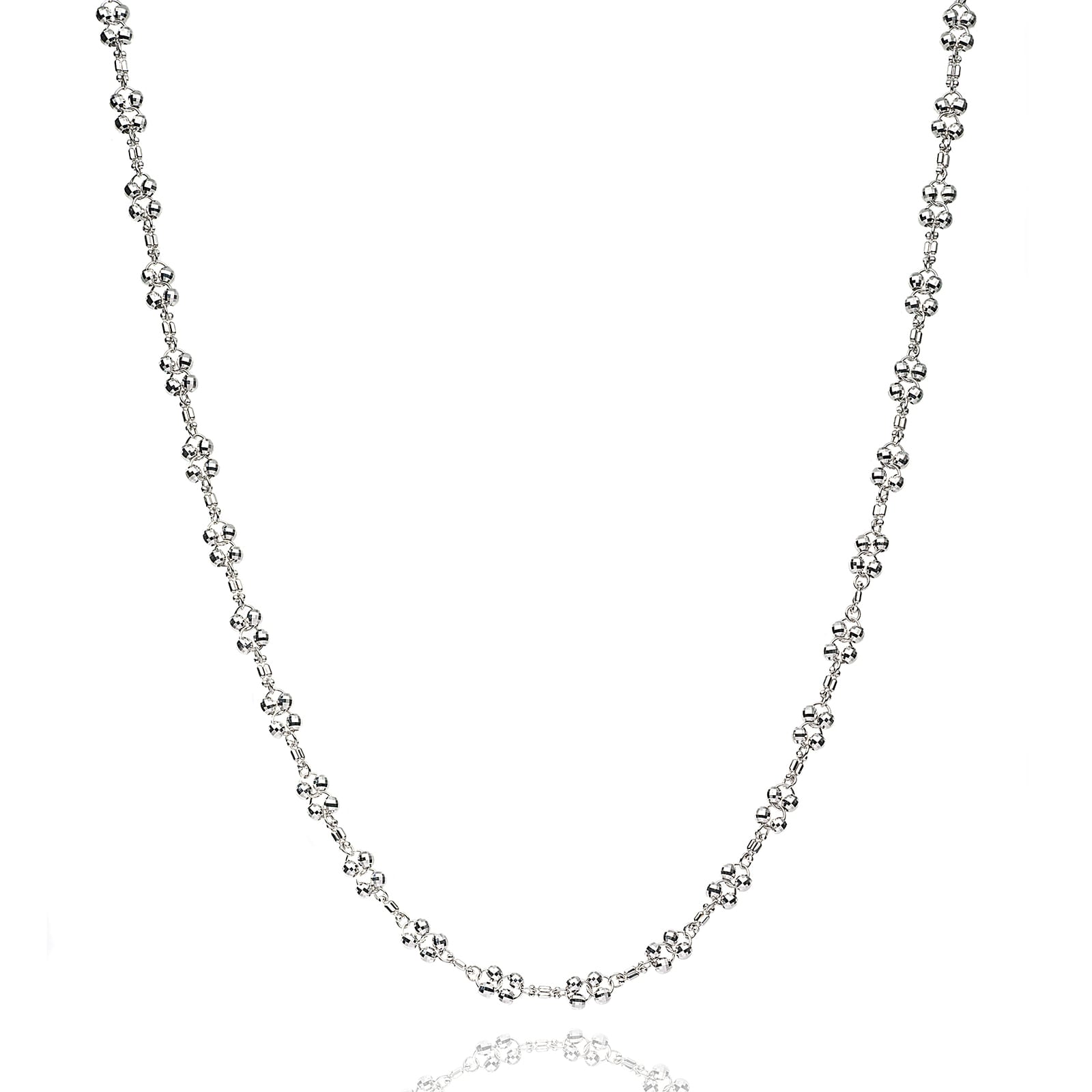 platinum bead necklace