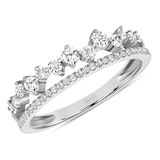 Uneek 14k White Gold 0.46cttw Diamond Fashion Ring - Ring Size 6.5