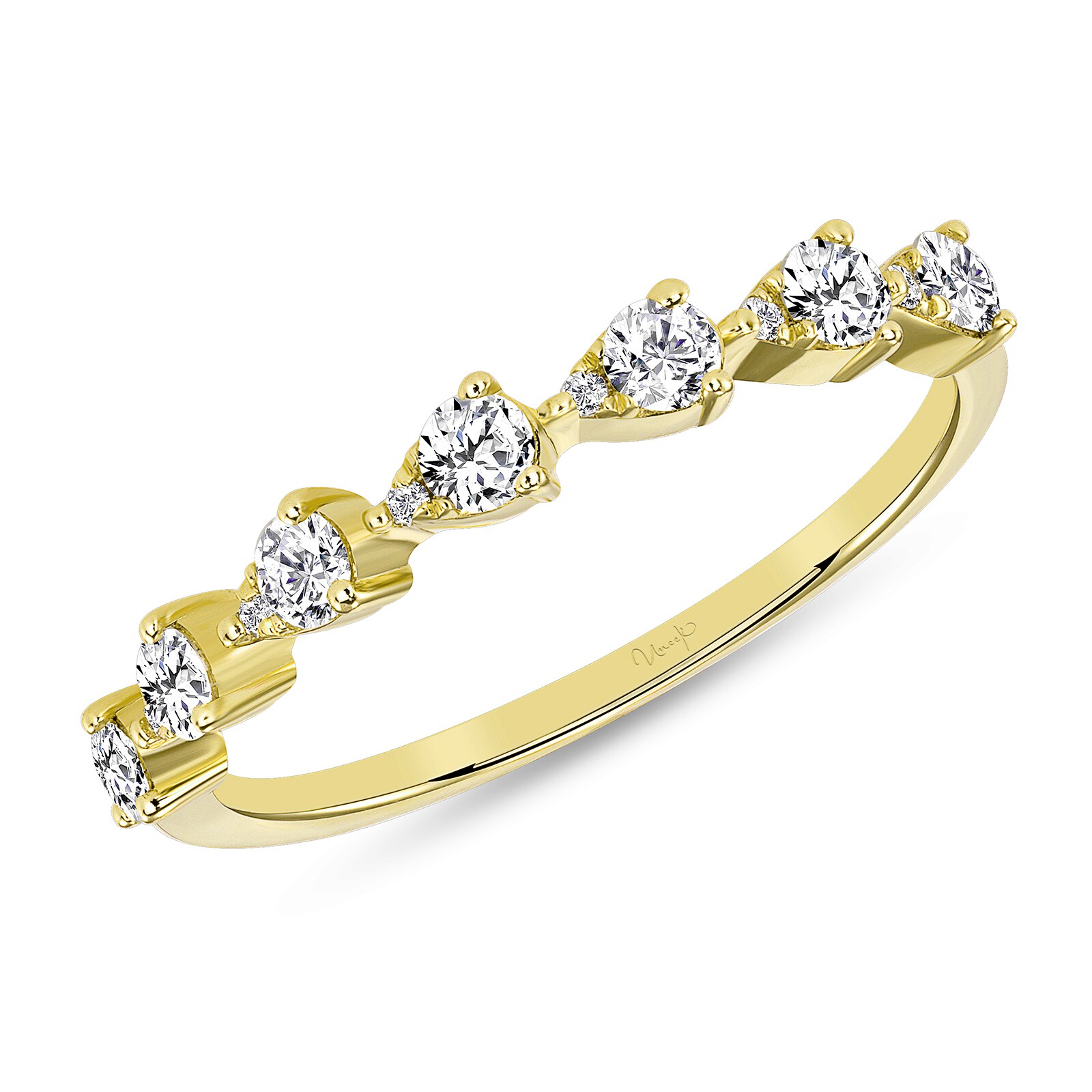 Uneek 14k Yellow Gold 0.38cttw Diamond Fashion Ring - Ring Size 6.5
