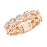 Uneek 14k Rose Gold 0.24cttw Diamond Fashion Ring - Ring Size 6.5