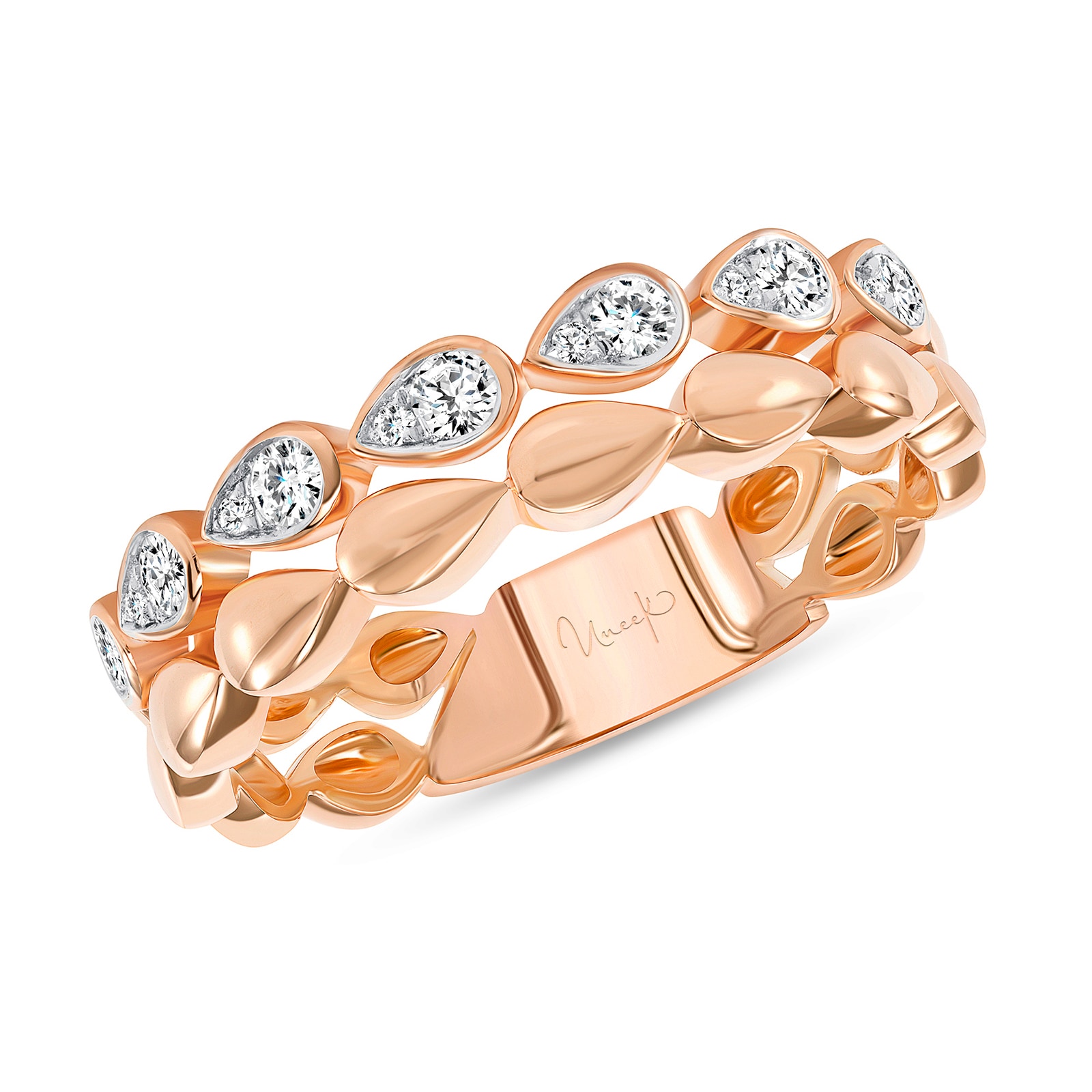 Uneek 14k Rose Gold 0.24cttw Diamond Fashion Ring - Ring Size 6.5
