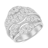 Uneek 18k White Gold 1.60cttw Diamond Fashion Ring - Ring Size 6.5