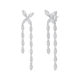 Uneek 18k White Gold 1.21cttw Diamond Earrings