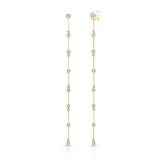 Uneek 18k Yellow Gold 1.06cttw Diamond Drop Earrings Uneek 18k Yellow Gold 1.06cttw Diamond Drop Earrings