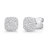 Uneek 18K White Gold Petite Bouquet Collection 0.90cttw Diamond Earrings