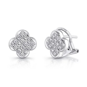 Uneek 18k White Gold 0.63cttw Diamond Stud Earrings