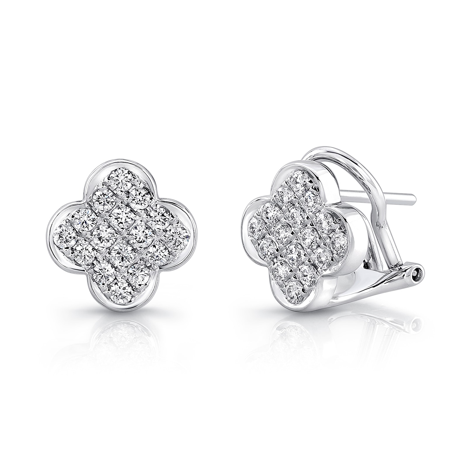 Uneek 18k White Gold 0.63cttw Diamond Stud Earrings