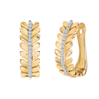 Uneek 14k Yellow Gold 0.10cttw Diamond Earrings Uneek 14k Yellow Gold 0.10cttw Diamond Earrings