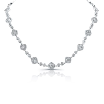 Uneek 18k White Gold 17.12cttw Diamond Necklace