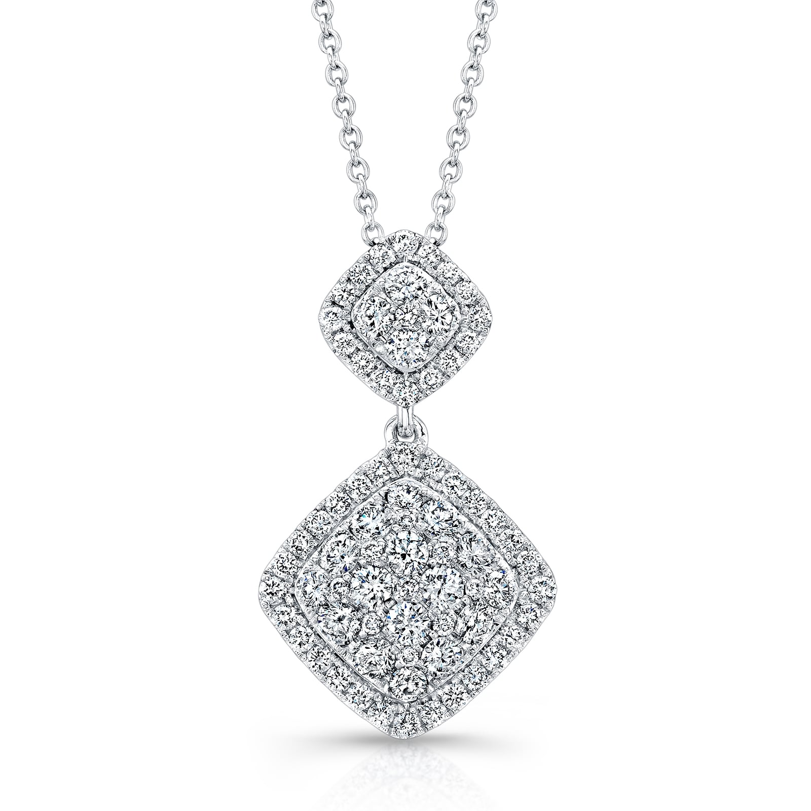 Uneek 14k White Gold 1.30cttw Diamond Pendant