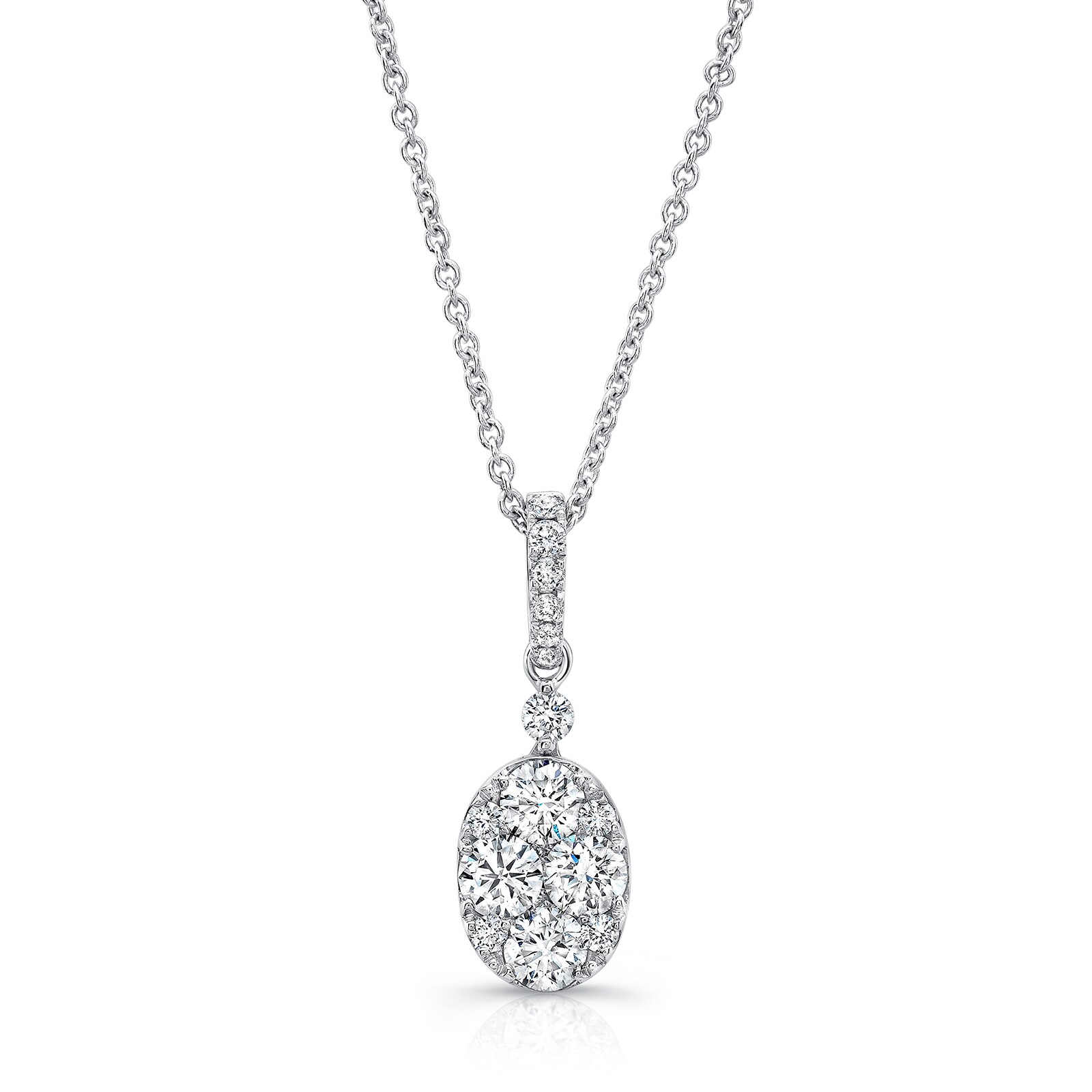 Uneek 18k White Gold 0.95cttw Diamond Pendant